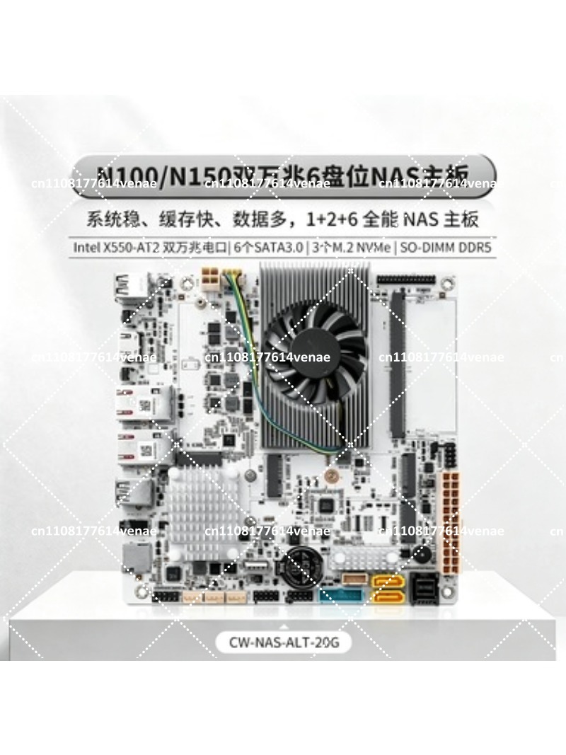 Nas Motherboard 8 Sata Mini Itx - Motherboard NAS 8-Bay dengan CPU N100