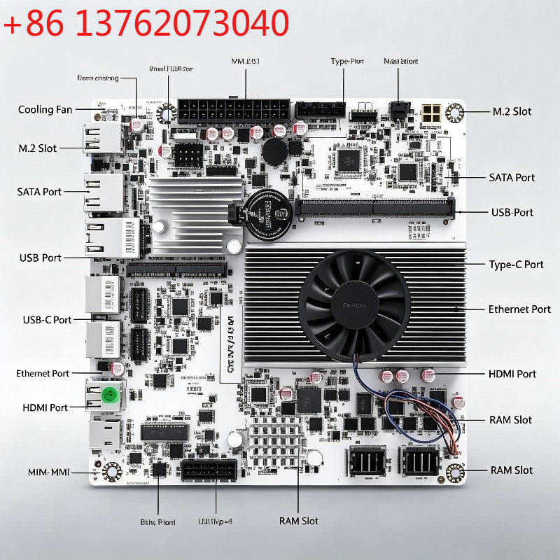 Nas Motherboard 8 Sata Mini Itx - Motherboard Mini ITX NAS dengan N150/N355,