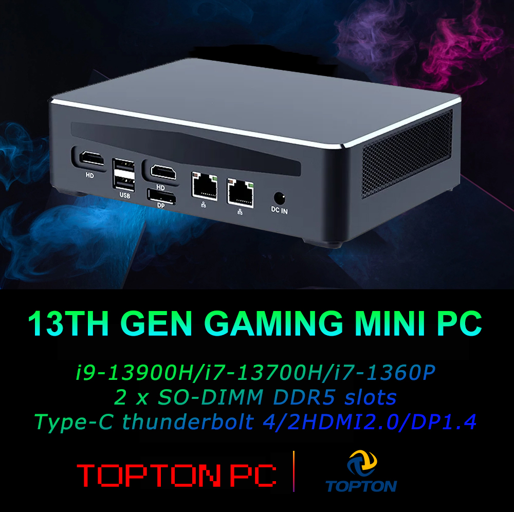 Intel Core I9 13900H Mini Pc - Komputer Desktop Kuat dengan Core i9
