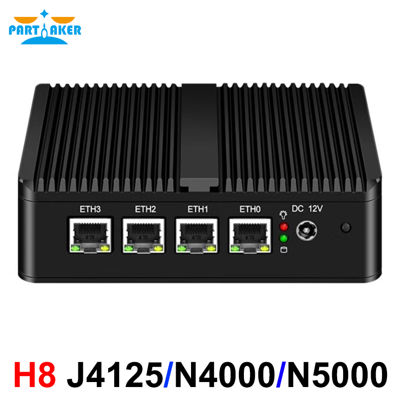 Pfsense Firewall Router 2.5G 4 I226 - Router pfSense Tanpa Kipas Partaker Celeron