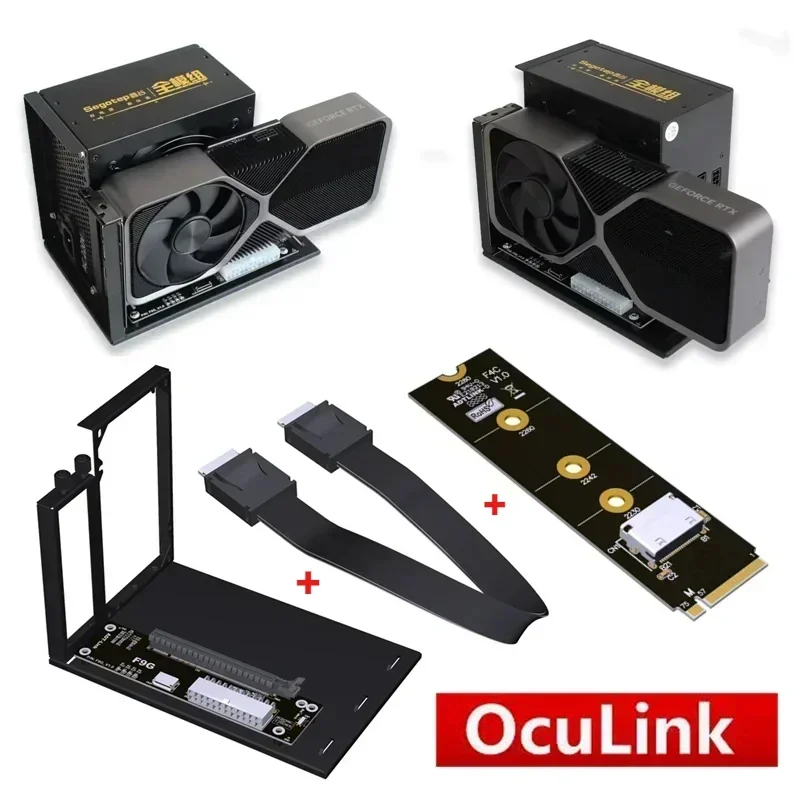F9G 64Gbps OcuLink ke PCIE 4.0 - Oculink Egpu Mini Pc ulasan dan harga