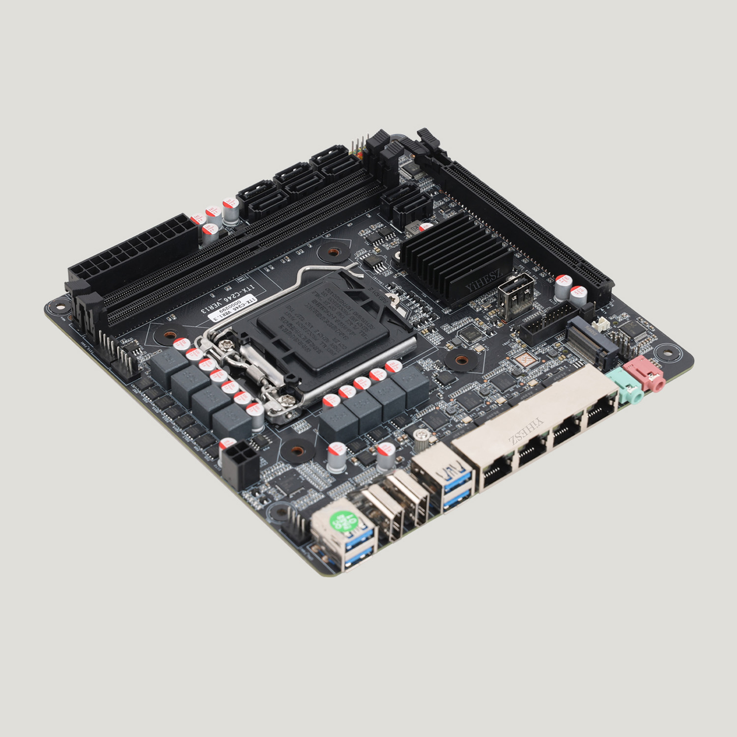 C246 Motherboard Mini-ITX 8 Ba - Nas Motherboard 8 Sata Mini Itx ulasan dan harga