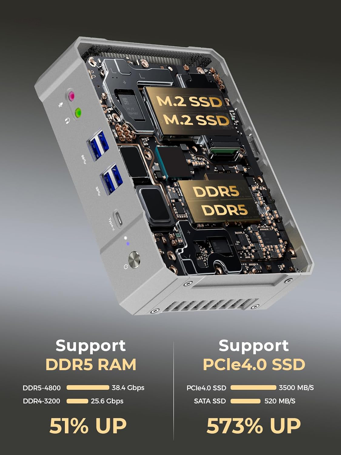 Intel Core i9 NUC komputer Min - Intel Core I9 13900H Mini Pc ulasan dan harga