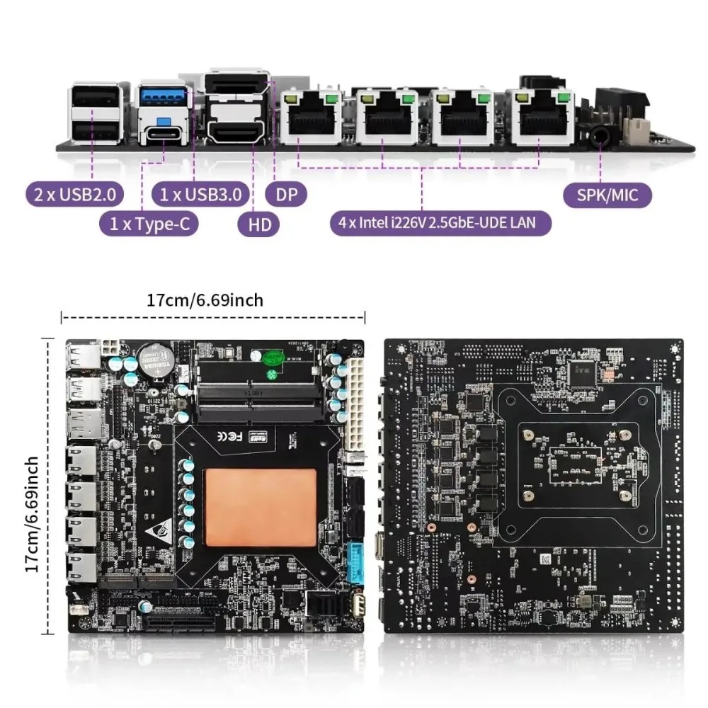 Motherboard ITX NAS dengan Int - Nas Motherboard 8 Sata Mini Itx ulasan dan harga