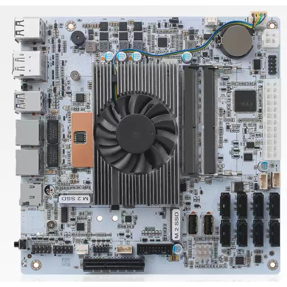 Motherboard Mini‑ITX Putih M11 - Nas Motherboard 8 Sata Mini Itx ulasan dan harga